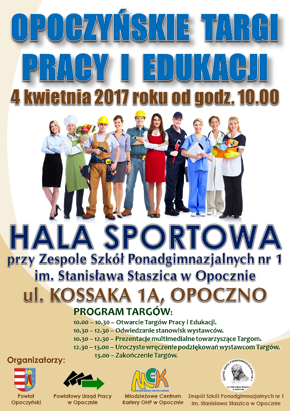 Obraz plakatu Opoczyńskich Targów Pracy i Edukacji